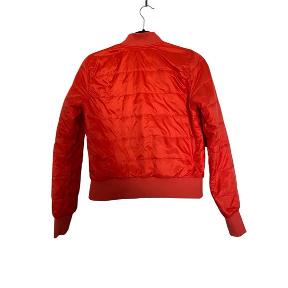 Lululemon Non Stop Reversible Bomber Jacket Womens 4 Bright Orange/Red Primaloft - Picture 3 of 8
